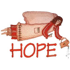 Picture of Hope Angel Machine Embroidery Design