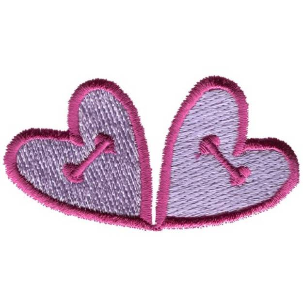 Picture of Heart Buttons Machine Embroidery Design