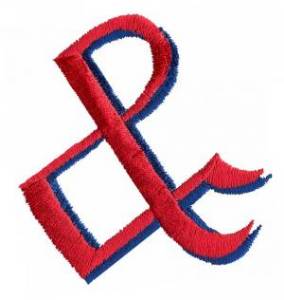 Picture of King Ampersand Machine Embroidery Design