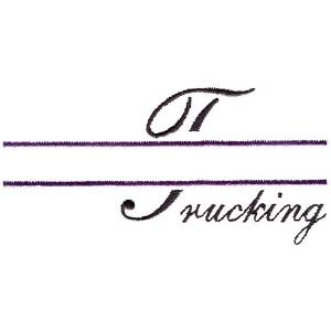 Picture of Trucking Logo Machine Embroidery Design