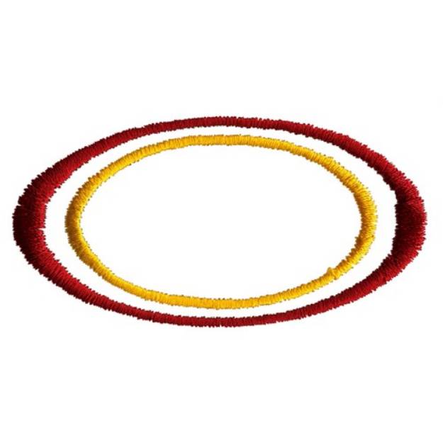 Picture of Double Oval Machine Embroidery Design