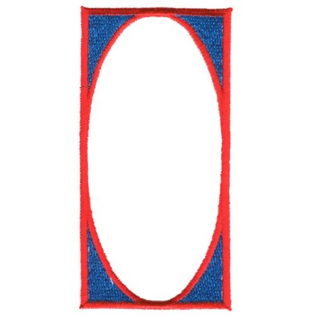 Picture of Inverted Oval Machine Embroidery Design