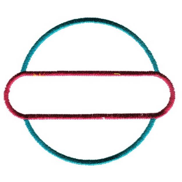 Picture of Circle and Banner Machine Embroidery Design