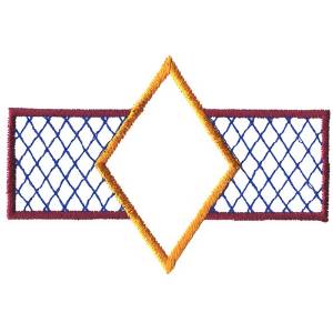 Picture of Rectangle and Diamond Machine Embroidery Design