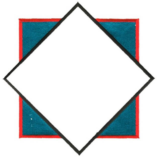 Picture of Filled Square and Diamond Machine Embroidery Design