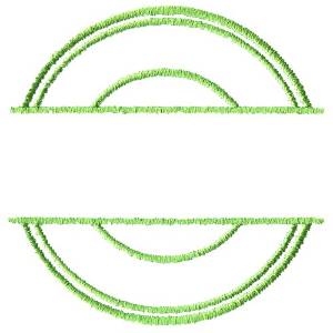 Picture of Split Circles Machine Embroidery Design