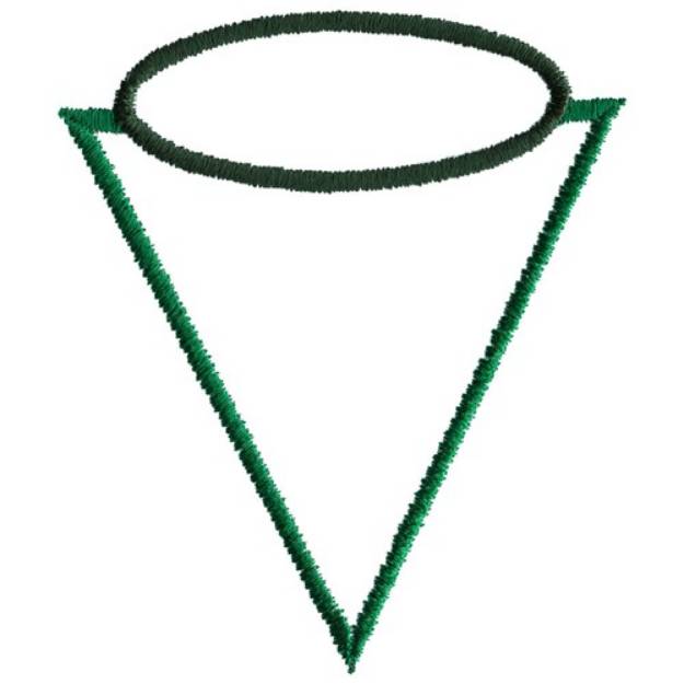 Picture of Triangle and Oval Machine Embroidery Design