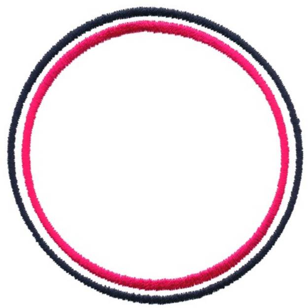 Picture of Double Circle Machine Embroidery Design