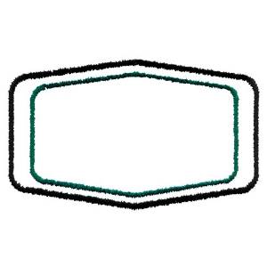 Picture of Bulgy Rectangle Border Machine Embroidery Design