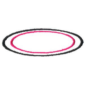 Picture of Double Oval Outlines Machine Embroidery Design