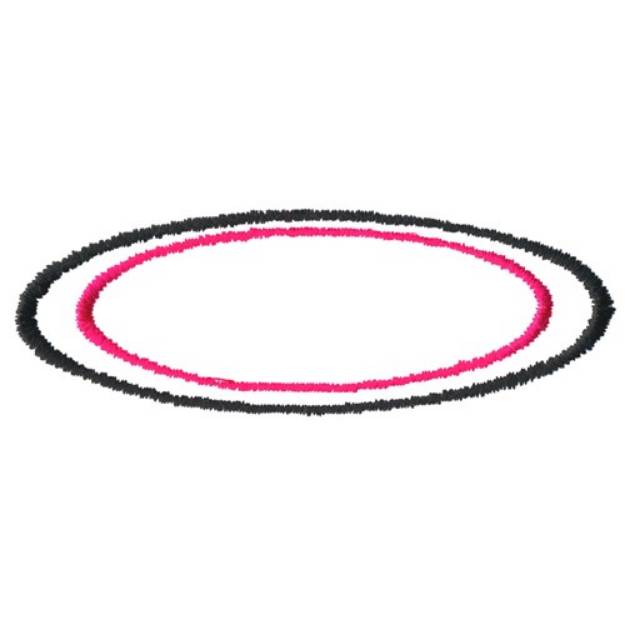 Picture of Double Oval Outlines Machine Embroidery Design