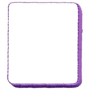 Picture of Shadowed Rectangle Outline Machine Embroidery Design