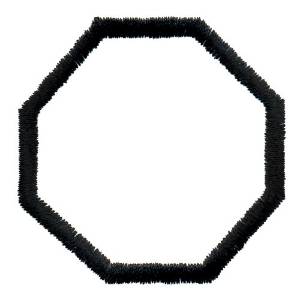 Picture of Octagon Outline Machine Embroidery Design