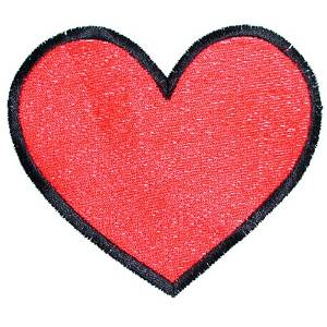 Picture of Two Color Heart Machine Embroidery Design