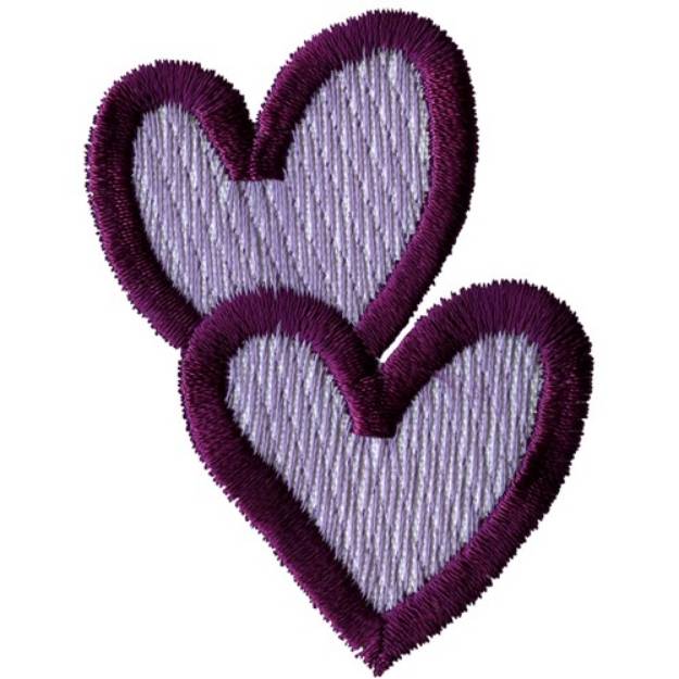 Picture of Light Fill Hearts Machine Embroidery Design