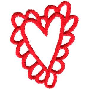 Picture of Kids Heart Machine Embroidery Design