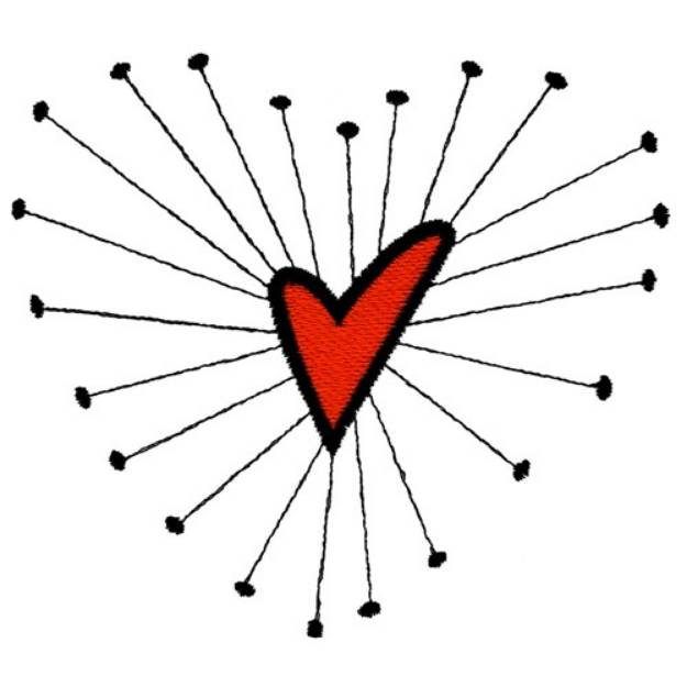 Picture of Funky Heart Machine Embroidery Design