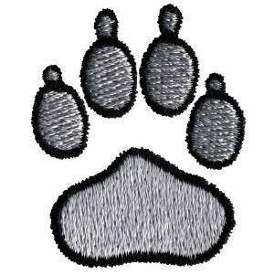 Picture of Wolf Paw Machine Embroidery Design