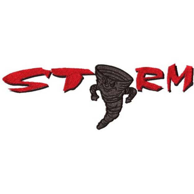 Picture of Storm with Tornado Machine Embroidery Design