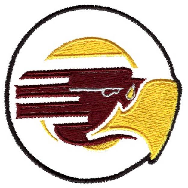 Picture of Eagle Logo Machine Embroidery Design