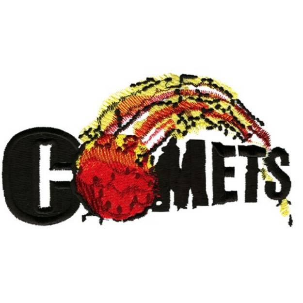Picture of Comets Machine Embroidery Design