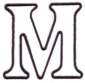 Picture of Applique M Machine Embroidery Design
