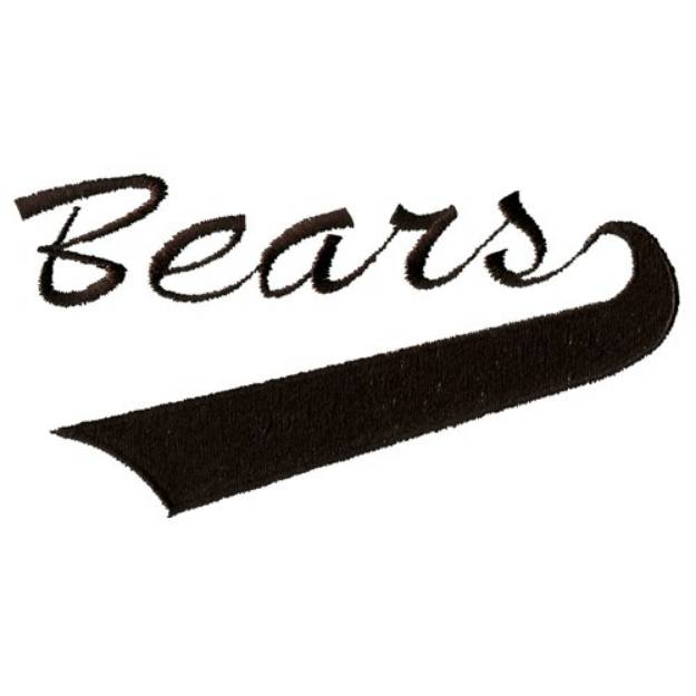 Picture of Bears Lettering Machine Embroidery Design