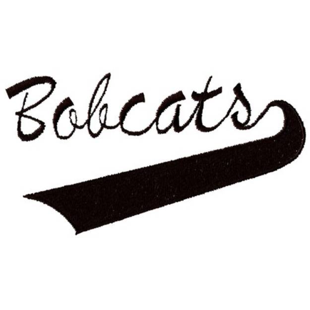 Picture of Bobcats Lettering Machine Embroidery Design