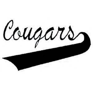 Picture of Cougars Lettering Machine Embroidery Design