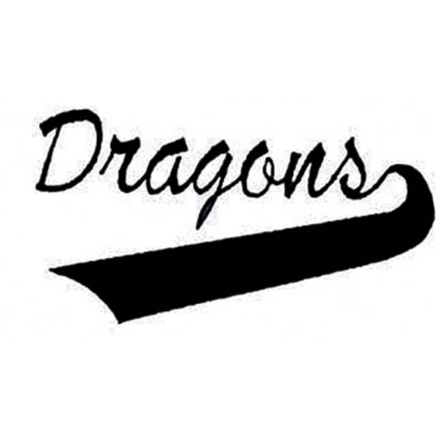 Picture of Dragons Lettering Machine Embroidery Design