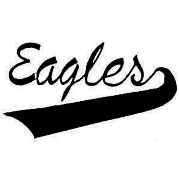 Picture of Eagles Lettering Machine Embroidery Design