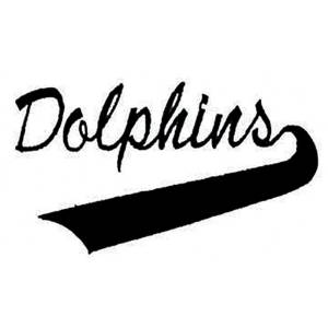 Picture of Dolphins Lettering Machine Embroidery Design