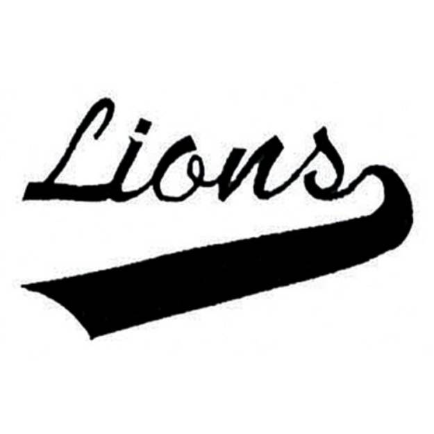 Picture of Lions Lettering Machine Embroidery Design