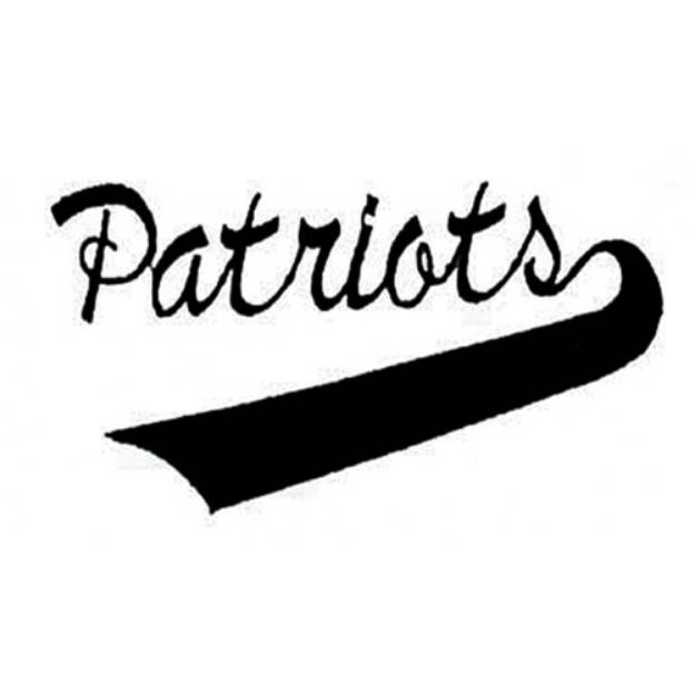 Picture of Patriots Lettering Machine Embroidery Design