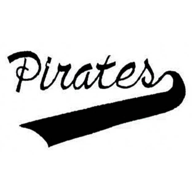 Picture of Pirates Lettering Machine Embroidery Design