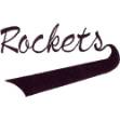 Picture of Rockets Lettering Machine Embroidery Design