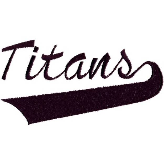 Picture of Titans Lettering Machine Embroidery Design