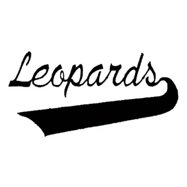 Picture of Leopards Lettering Machine Embroidery Design