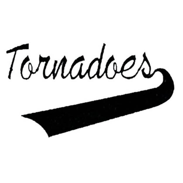 Picture of Tornadoes Lettering Machine Embroidery Design
