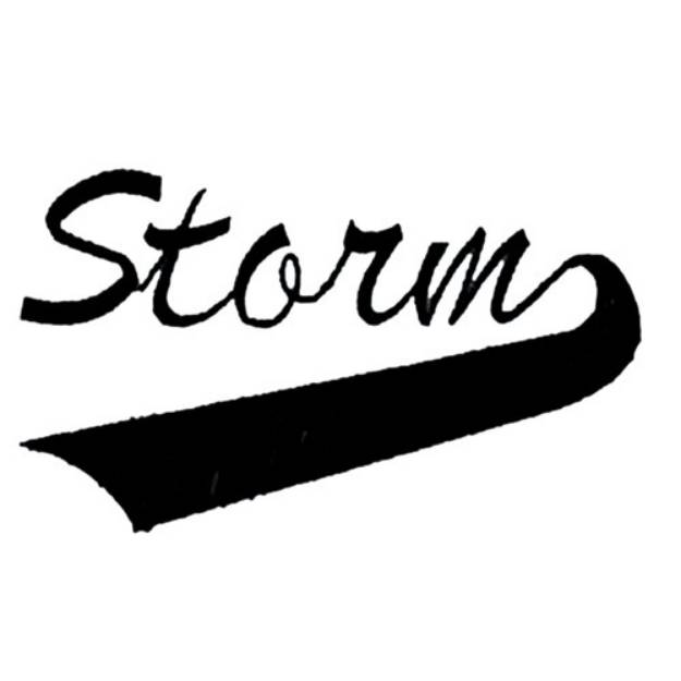 Picture of Storm Lettering Machine Embroidery Design