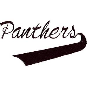 Picture of Panthers Lettering Machine Embroidery Design