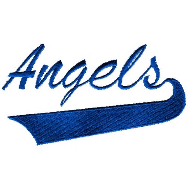 Picture of Angels Lettering Machine Embroidery Design