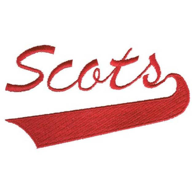 Picture of Scots Lettering Machine Embroidery Design