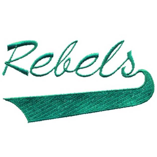 Picture of Rebels Lettering Machine Embroidery Design