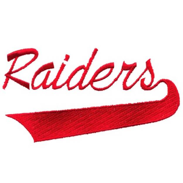 Picture of Raiders Lettering Machine Embroidery Design