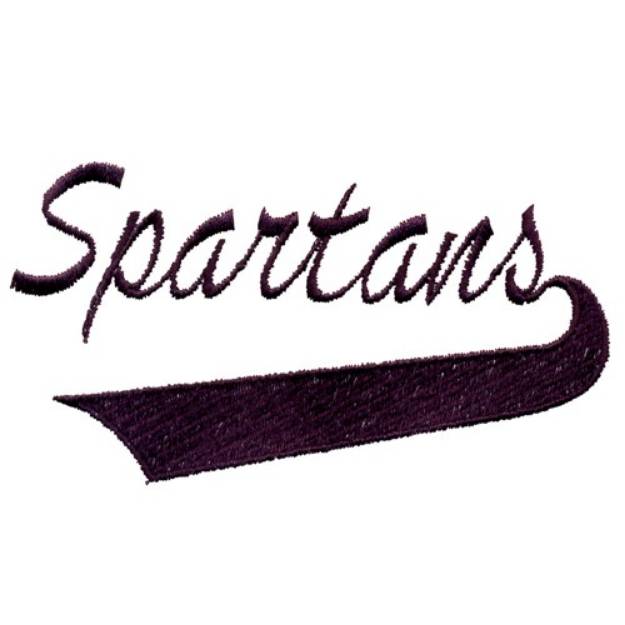 Picture of Spartans Lettering Machine Embroidery Design