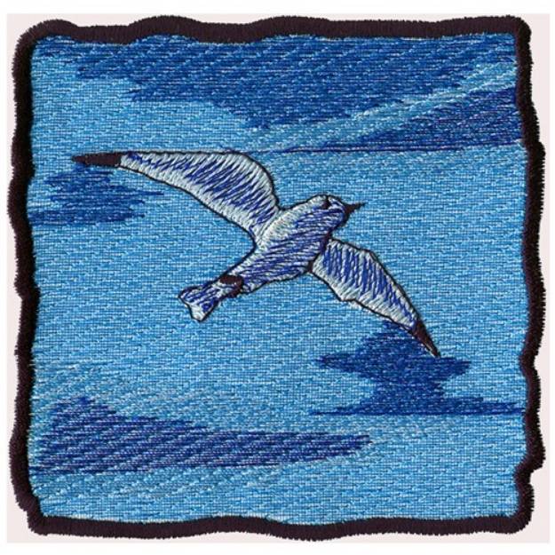 Picture of Seagull Scene Machine Embroidery Design