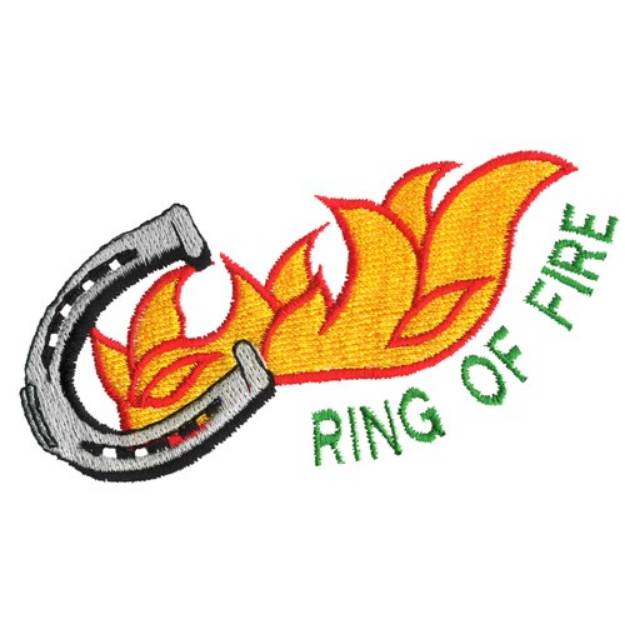 Picture of Ring of Fire Machine Embroidery Design