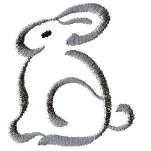 Picture of Abstract Bunny Machine Embroidery Design