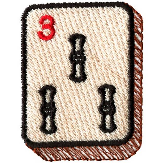 Picture of Mahjong Tile Machine Embroidery Design